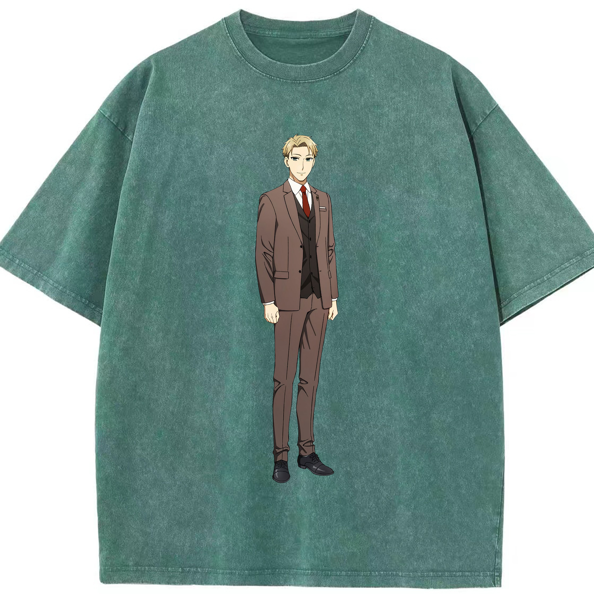 （画像用） SPY×FAMILY间谍家家酒 綿100% ヴィンテージ風 半袖Tシャツ（フロントプリント）